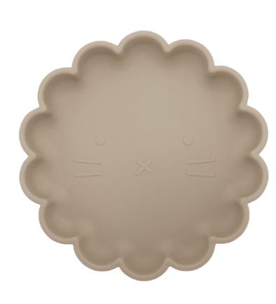 Assiette Ventouse Bébé en Silicone – Forme Lion