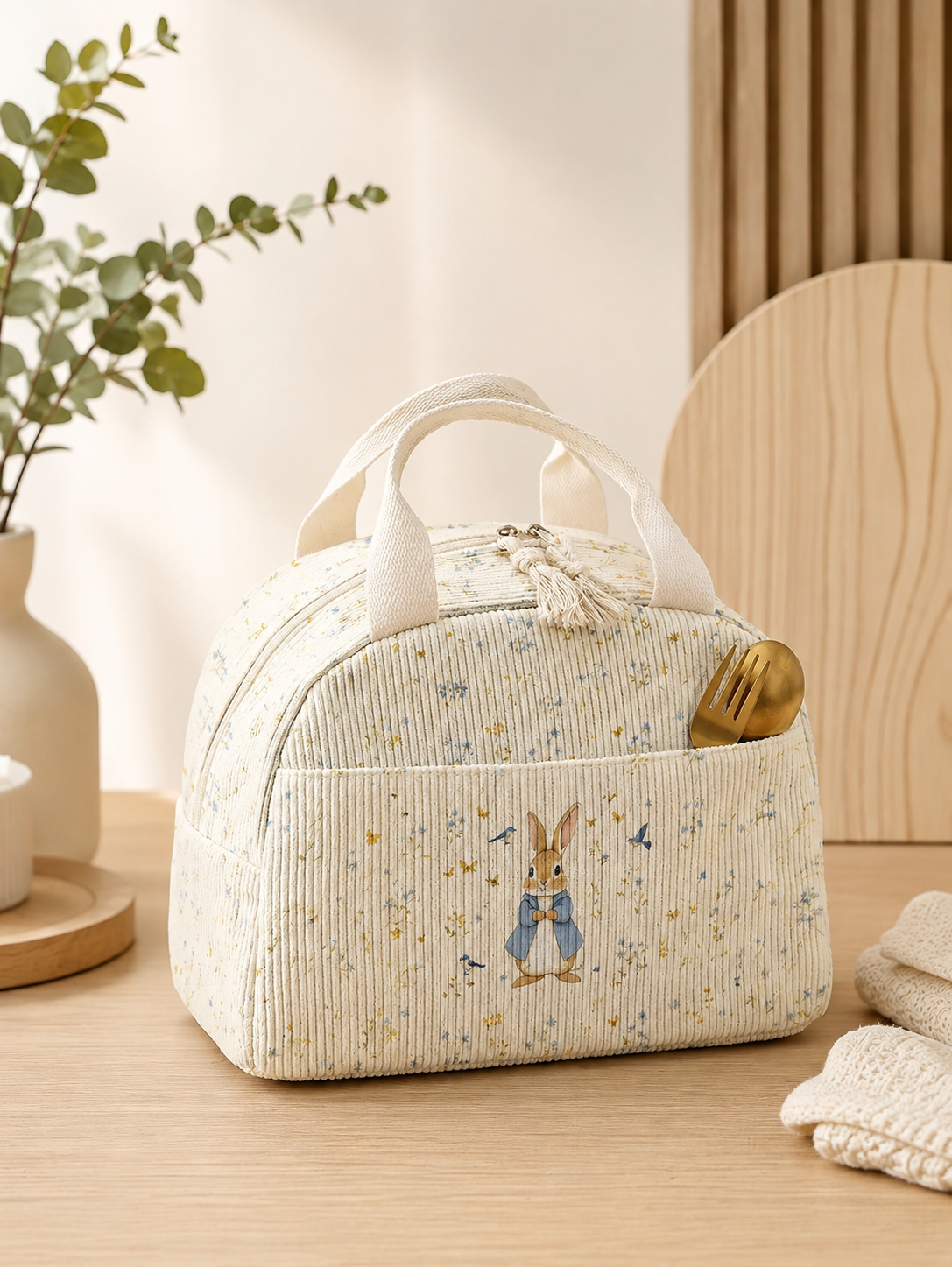 Sac Repas Isotherme  – Motif Pierre Lapin