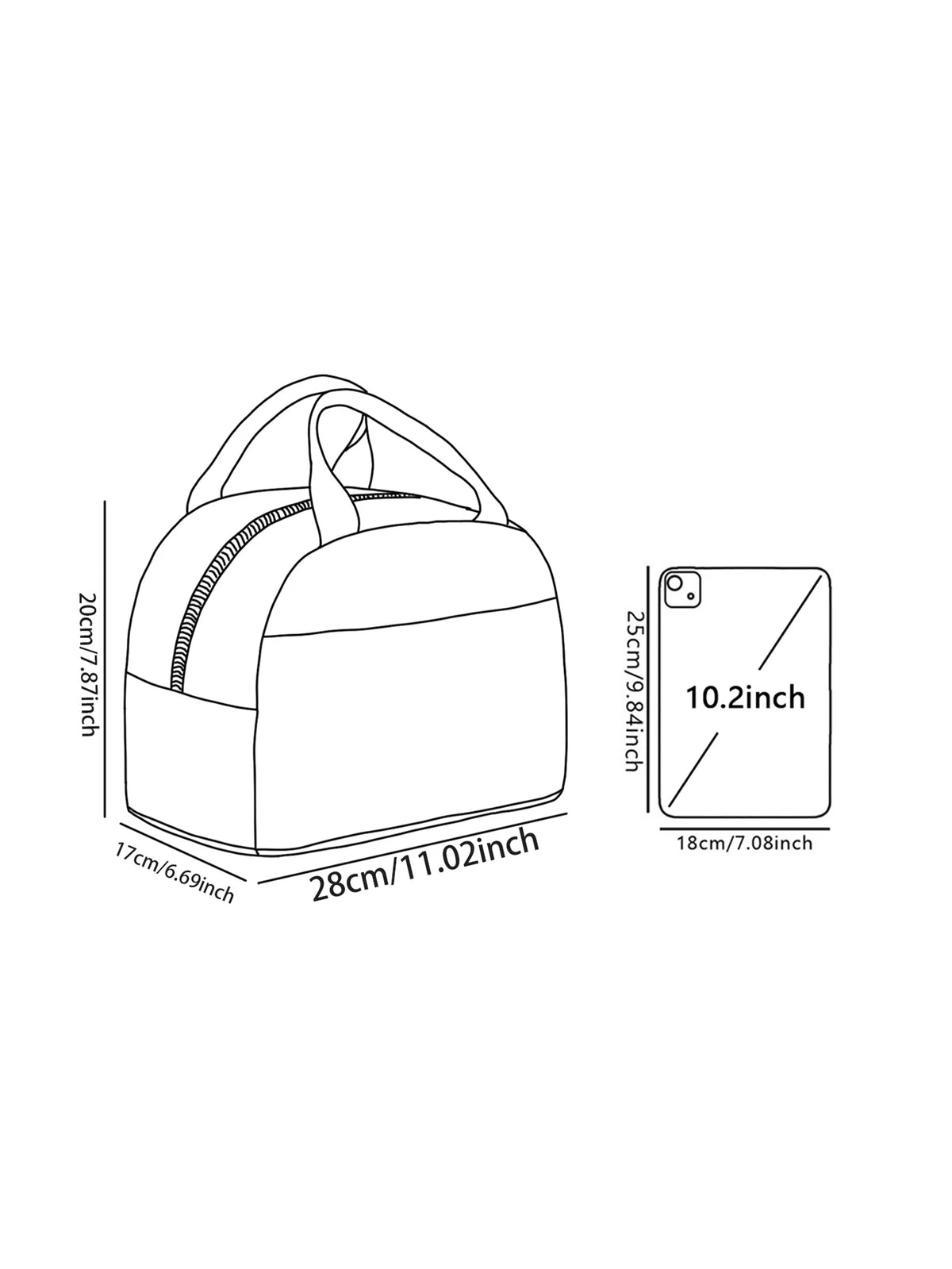 Sac Repas Isotherme  – Motif Pierre Lapin