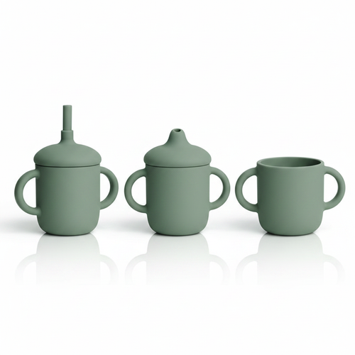 Biberon silicone army green 3 en 1